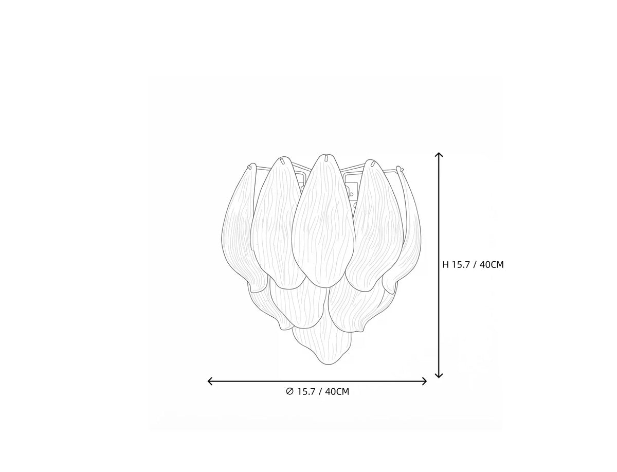 Modern Petal Wall Sconce in frosted glass for Hallway by AUVIELIGHT