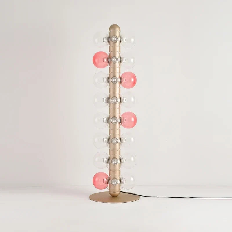 Modern Globe Column Floor Lamp for Living Room by AUVIELIGHT
