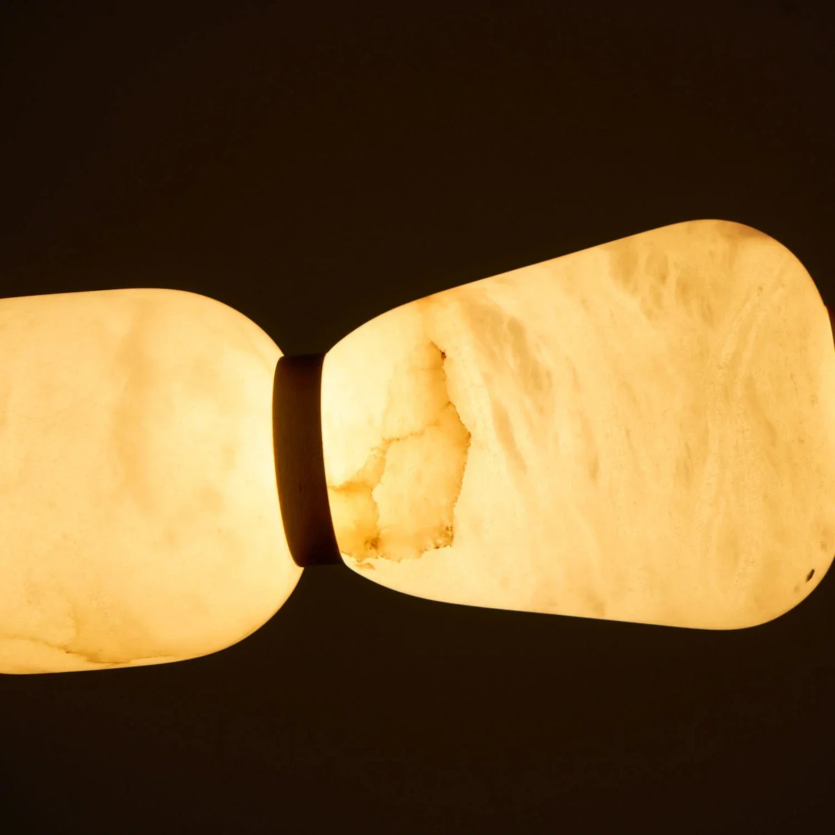 Segmented Bar Pendant Light in alabaster for Kitchen Island by AUVIELIGHT