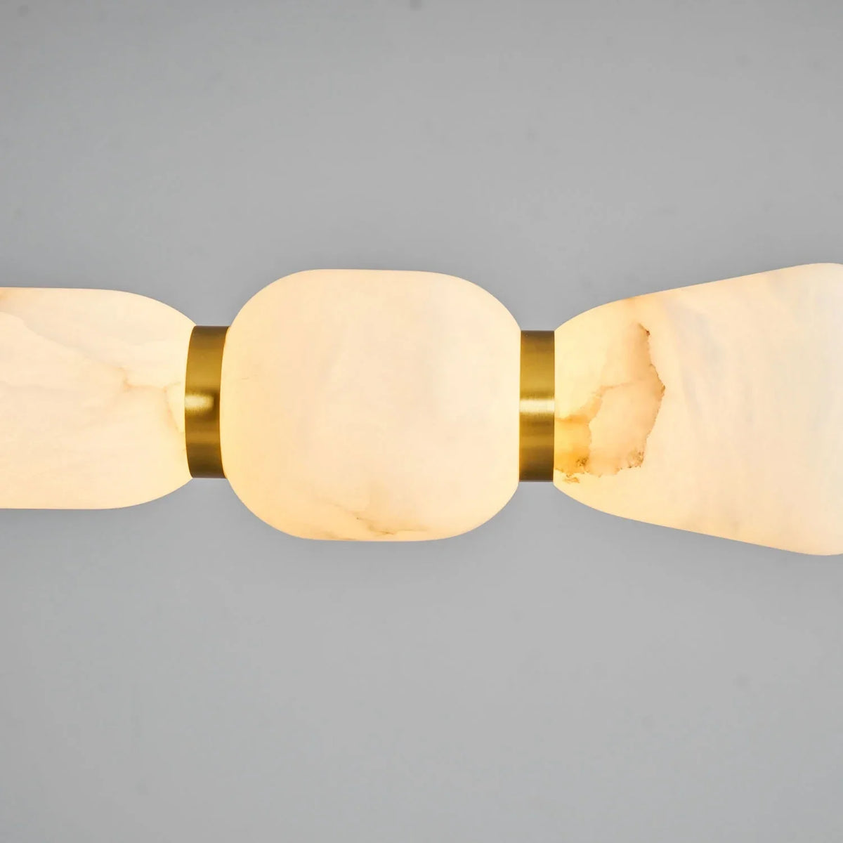 Segmented Bar Pendant Light in alabaster for Kitchen Island by AUVIELIGHT