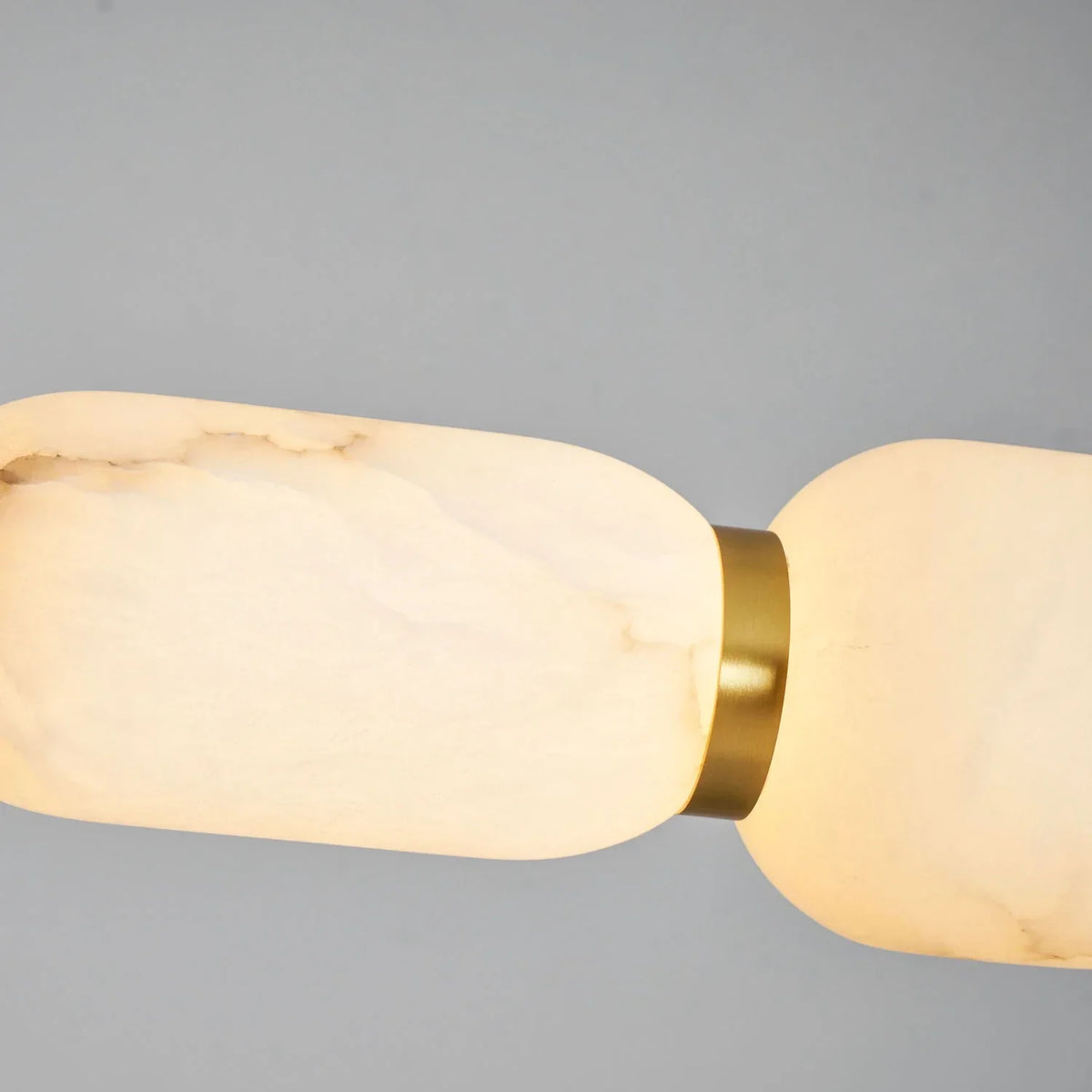 Segmented Bar Pendant Light in alabaster for Kitchen Island by AUVIELIGHT