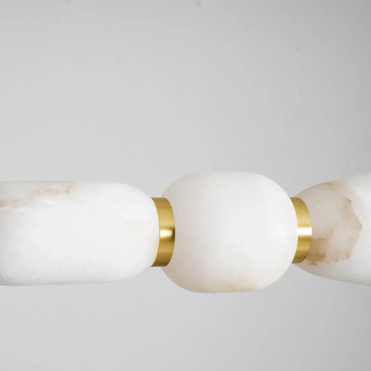 Segmented Bar Pendant Light in alabaster for Kitchen Island by AUVIELIGHT