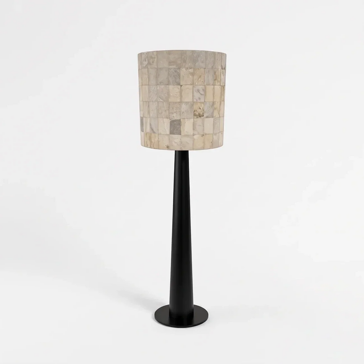 Mosaic Floor Lamp in stone for Living Room by AUVIELIGHT