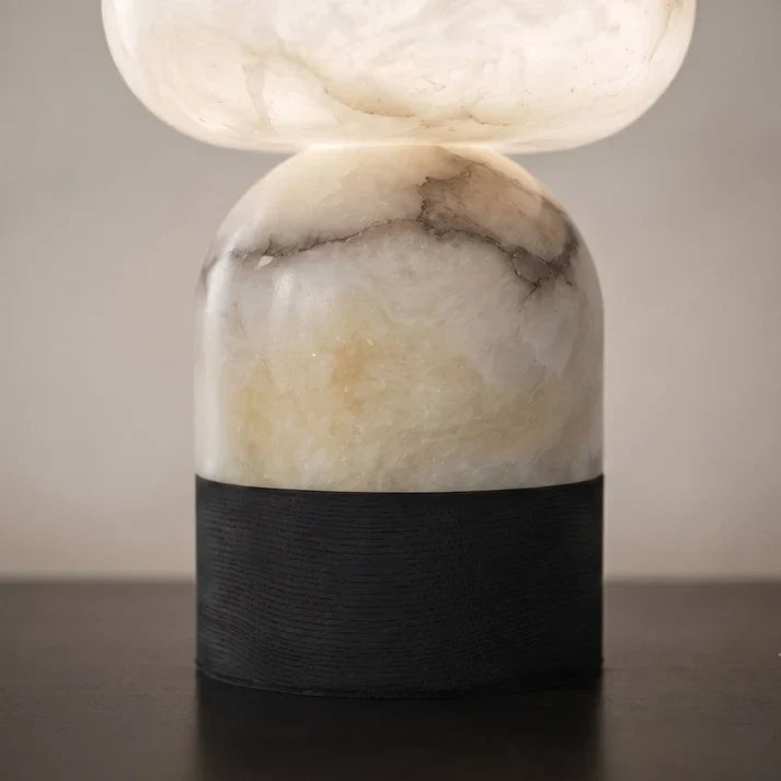 Stacked Table Lamp in alabaster for Living Room by AUVIELIGHT