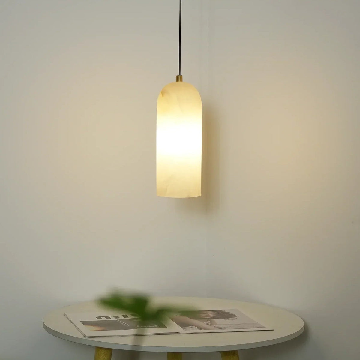 Monty Pendant Light in alabaster for Kitchen Island by AUVIELIGHT