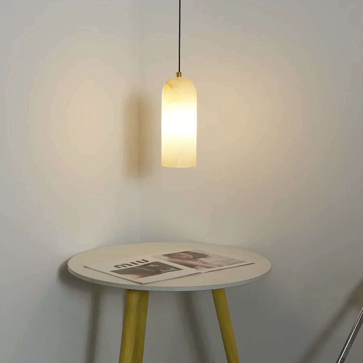 Monty Pendant Light in alabaster for Kitchen Island by AUVIELIGHT