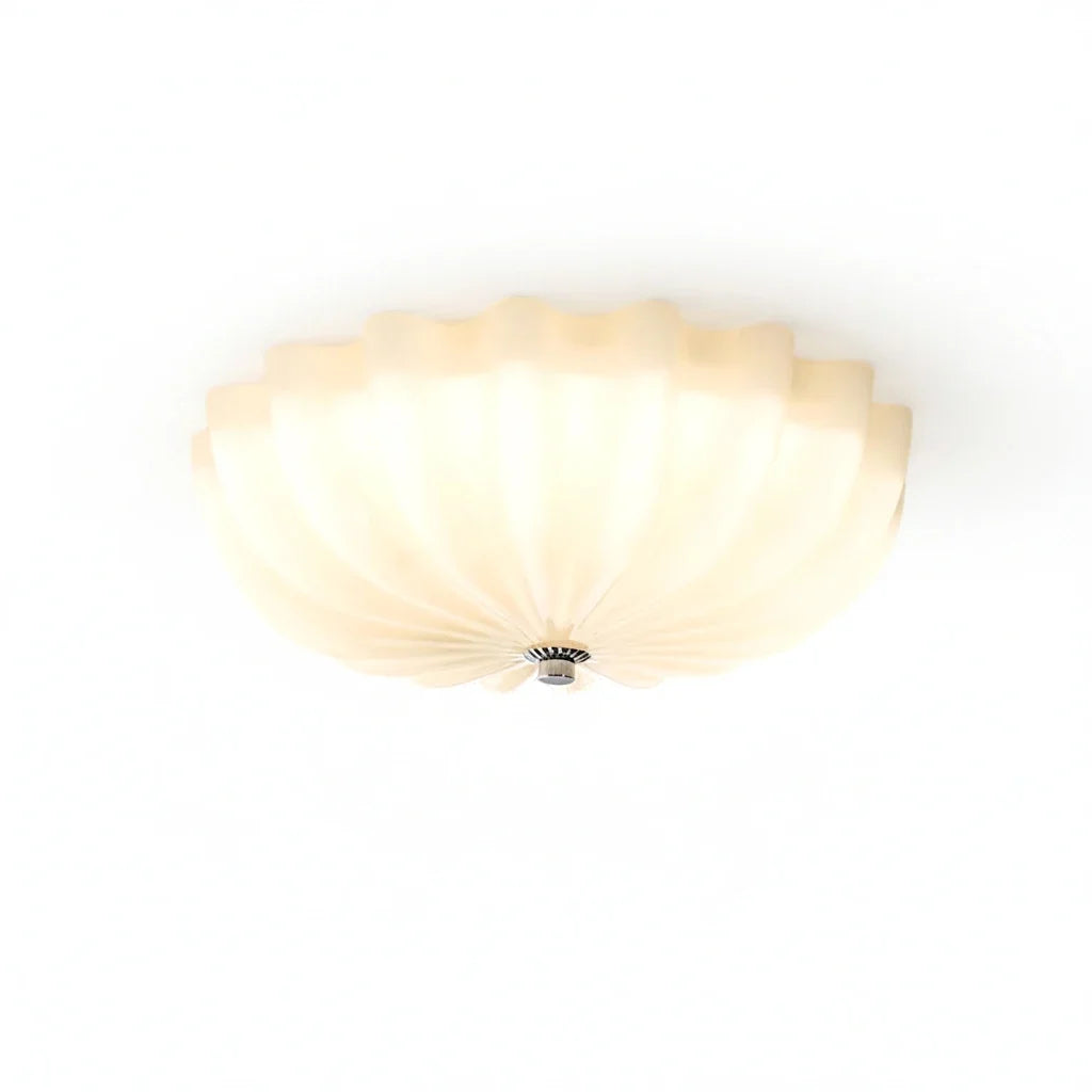 Fluted Flush Mount in glass for Low Ceilings by AUVIELIGHT