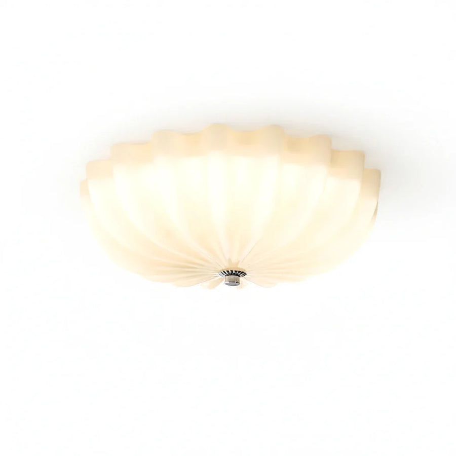 Fluted Flush Mount in glass for Low Ceilings by AUVIELIGHT