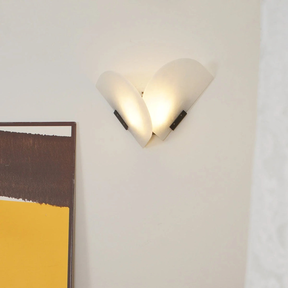 Layered Wall Light in natural stone for Hallway by AUVIELIGHT