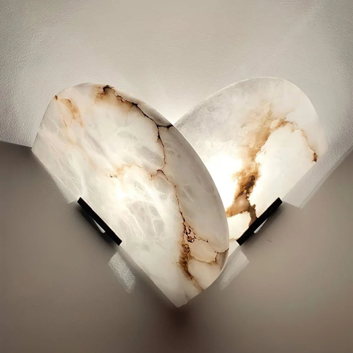 Layered Wall Light in natural stone for Hallway by AUVIELIGHT