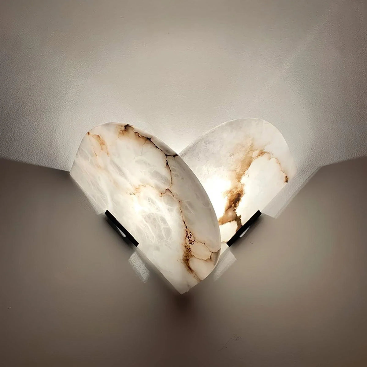 Layered Wall Light in natural stone for Hallway by AUVIELIGHT