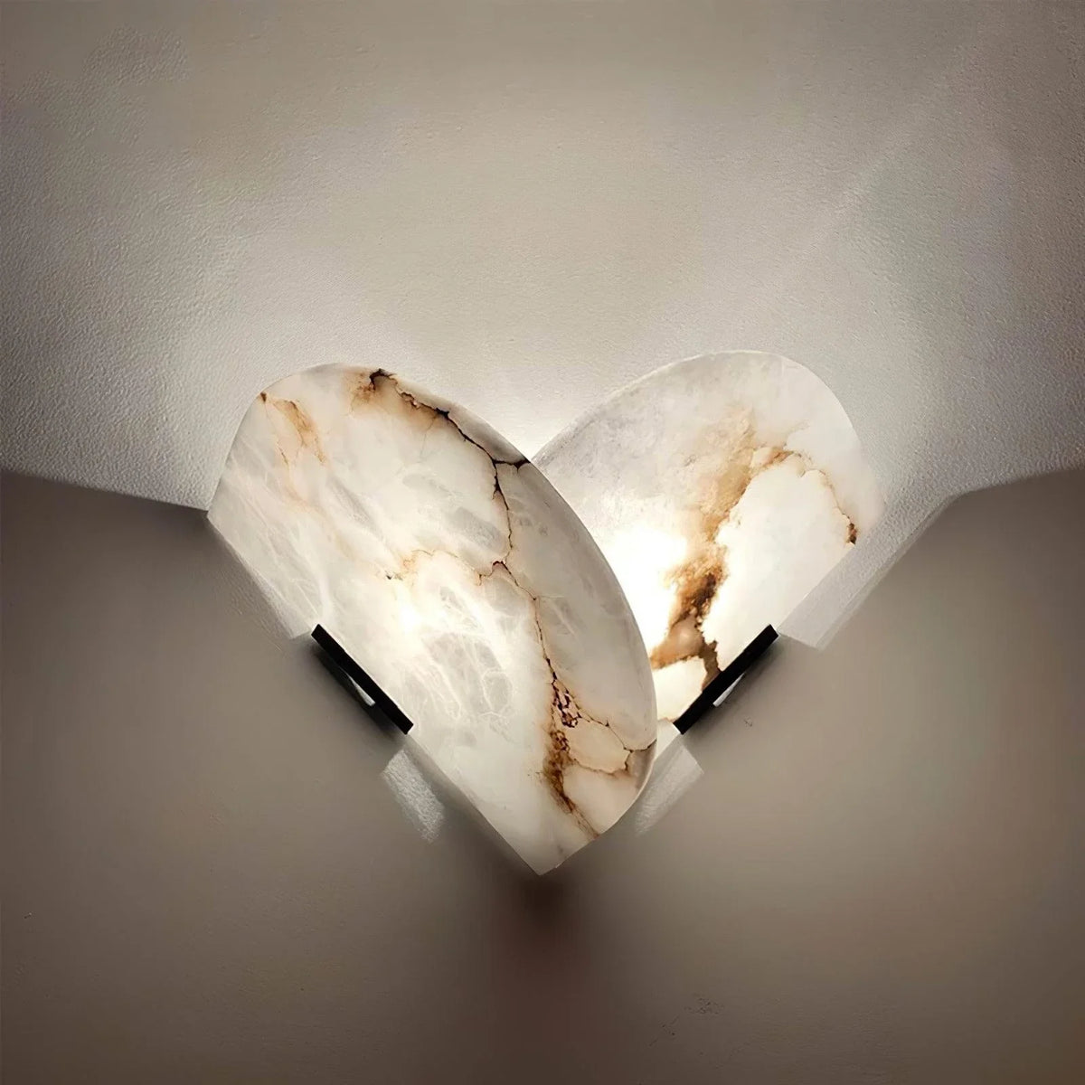 Layered Wall Light in natural stone for Hallway by AUVIELIGHT