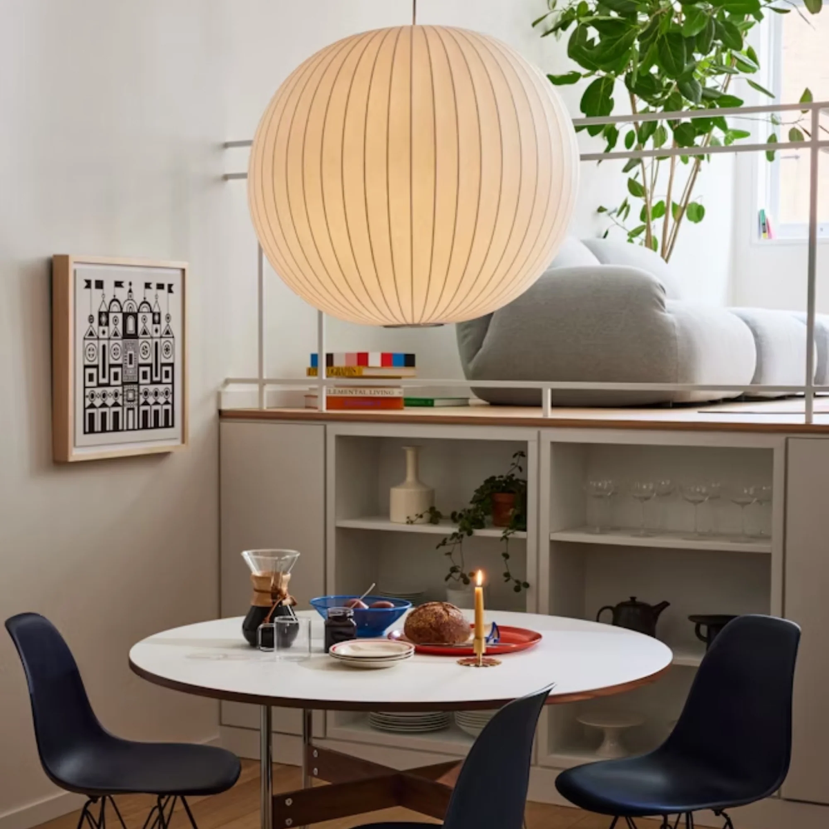 Nelson Bubble Pendant Light for Kitchen Island by AUVIELIGHT