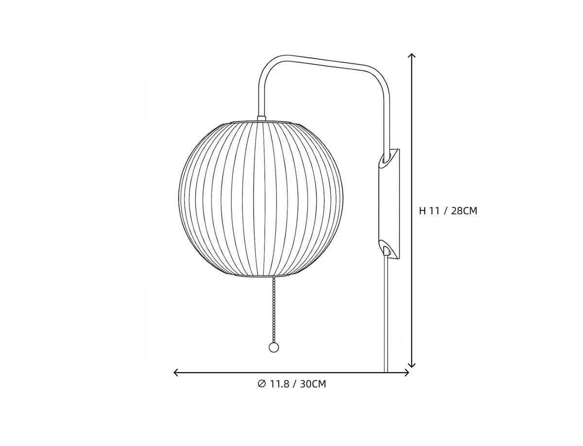 Nelson Ball Wall Sconce for Hallway by AUVIELIGHT