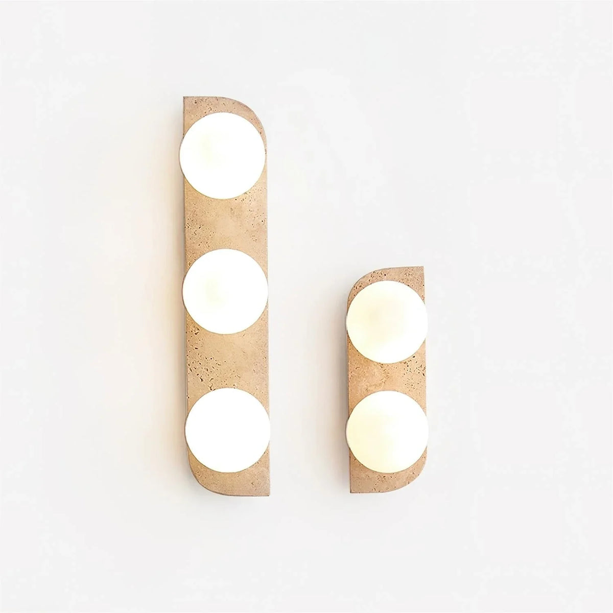Neptune Wall Light in travertine for Hallway by AUVIELIGHT