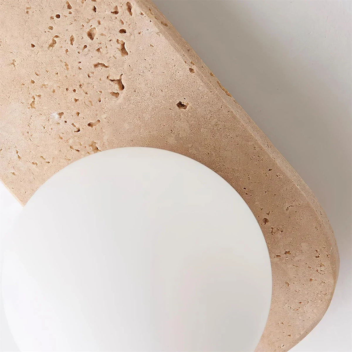 Neptune Wall Light in travertine for Hallway by AUVIELIGHT