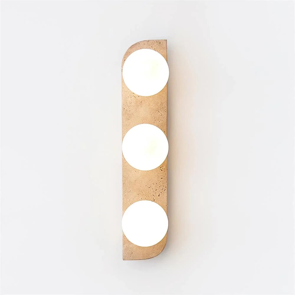 Neptune Wall Light in travertine for Hallway by AUVIELIGHT