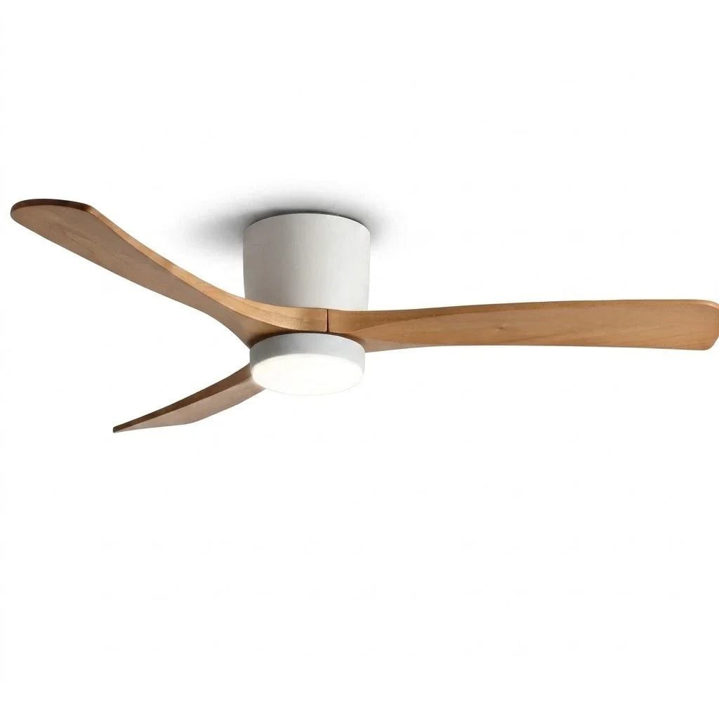 Wooden Ceiling Fan Light in wood for Living Room by AUVIELIGHT