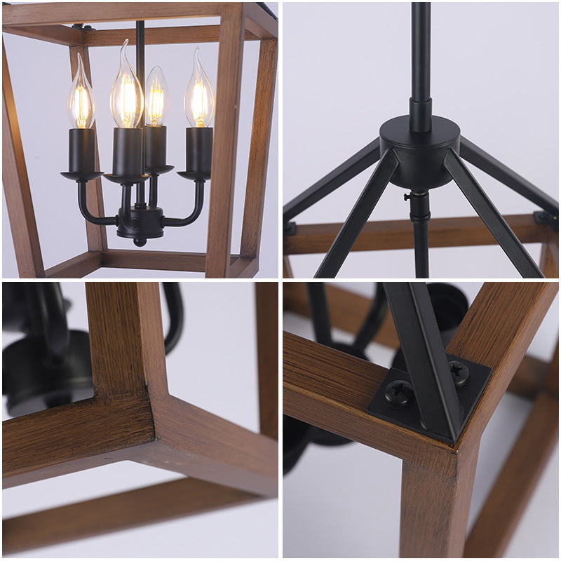 Open Cage Chandelier for Dining Room by AUVIELIGHT