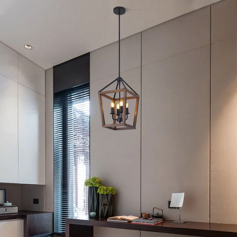 Open Cage Chandelier for Dining Room by AUVIELIGHT