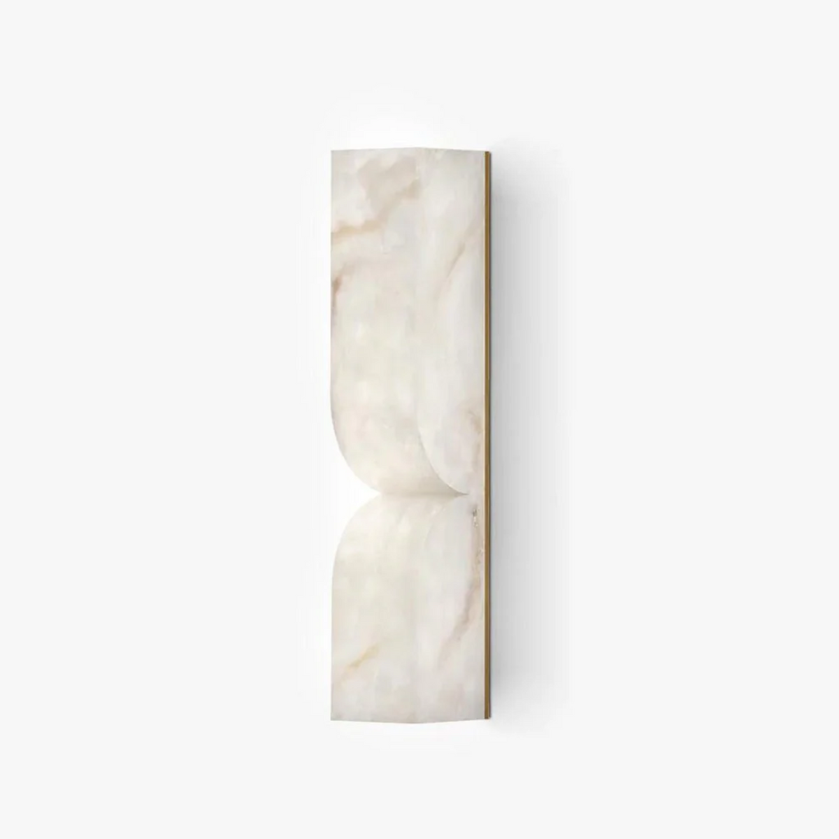 Odyssey Wave Wall Sconce in alabaster for Hallway by AUVIELIGHT, L 2.6" x W 3.1" x H 13.8" / L 6.5cm x W 8cm x H 35cm / White / Warm Light