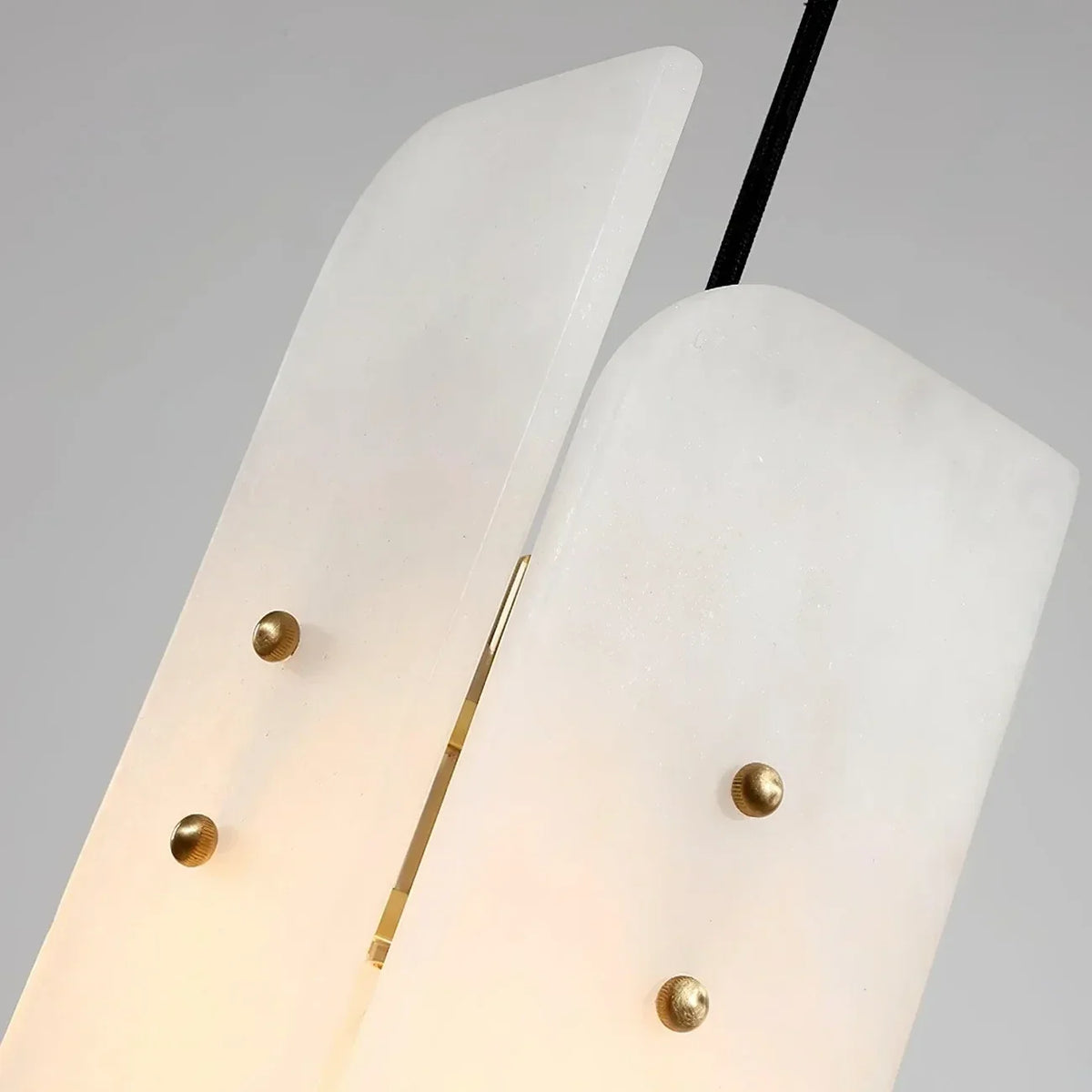 Offset Panel Pendant Light in alabaster for Kitchen Island by AUVIELIGHT