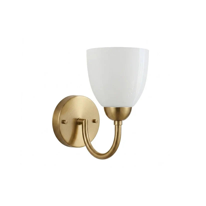 Modern Wall Sconce in opal glass for Hallway by AUVIELIGHT