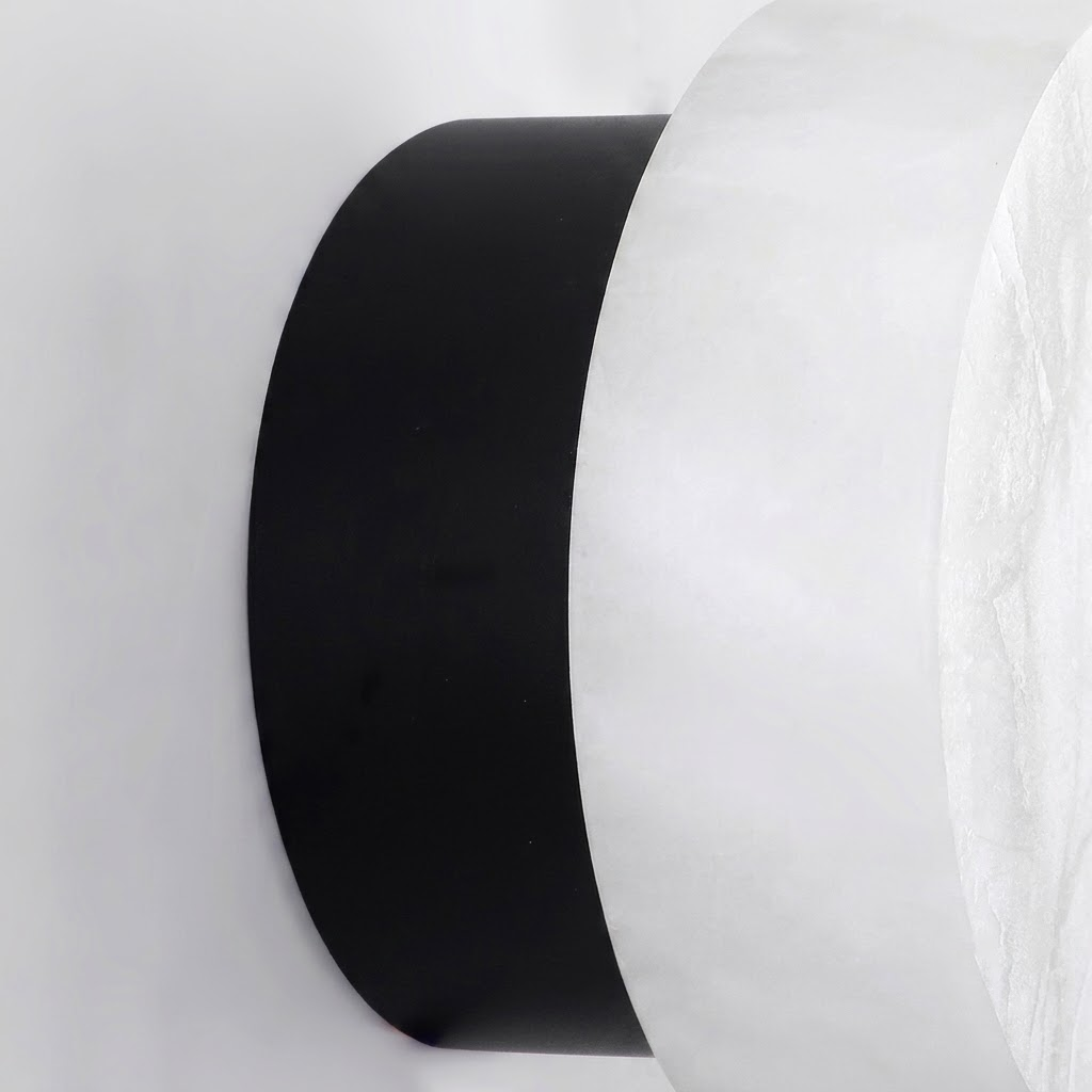 Ora Round Wall Sconce in alabaster for Hallway by AUVIELIGHT