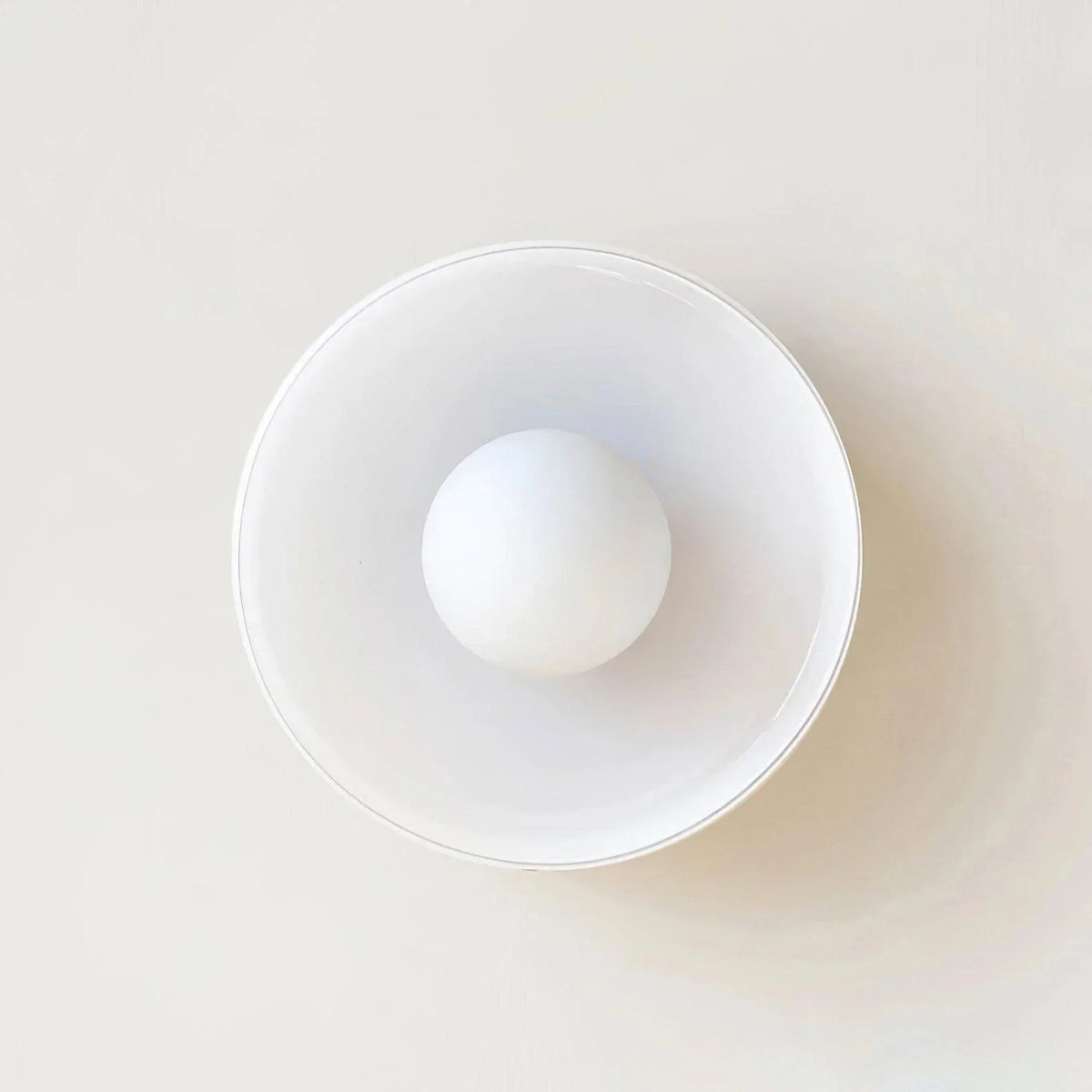 Orange Drum Flush Mount in metal for Low Ceilings by AUVIELIGHT