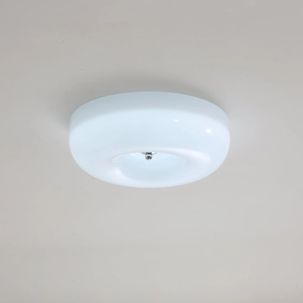 Orange Swirl Flush Mount in glass for Low Ceilings by AUVIELIGHT