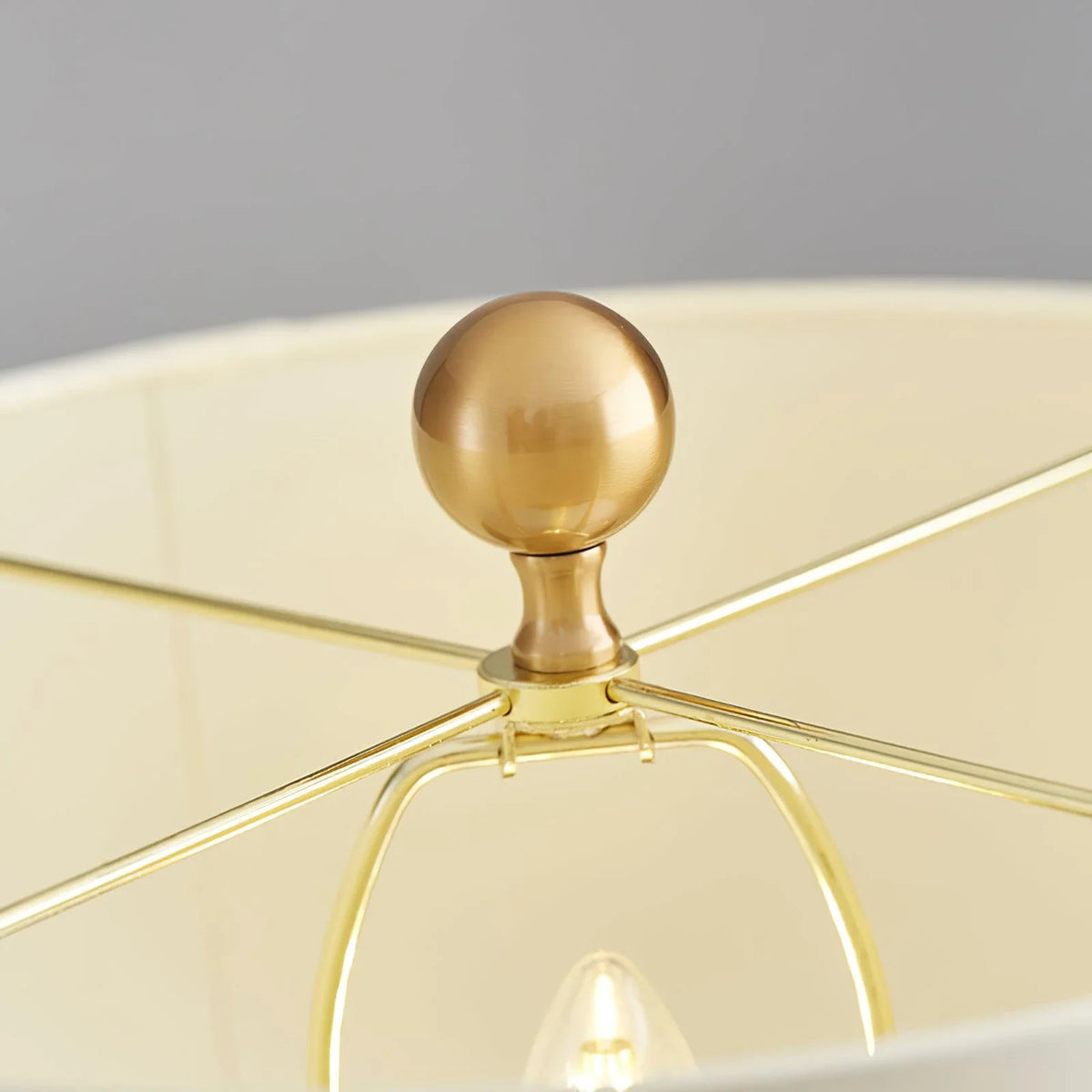 Orbit Table Lamp in alabaster for Living Room by AUVIELIGHT