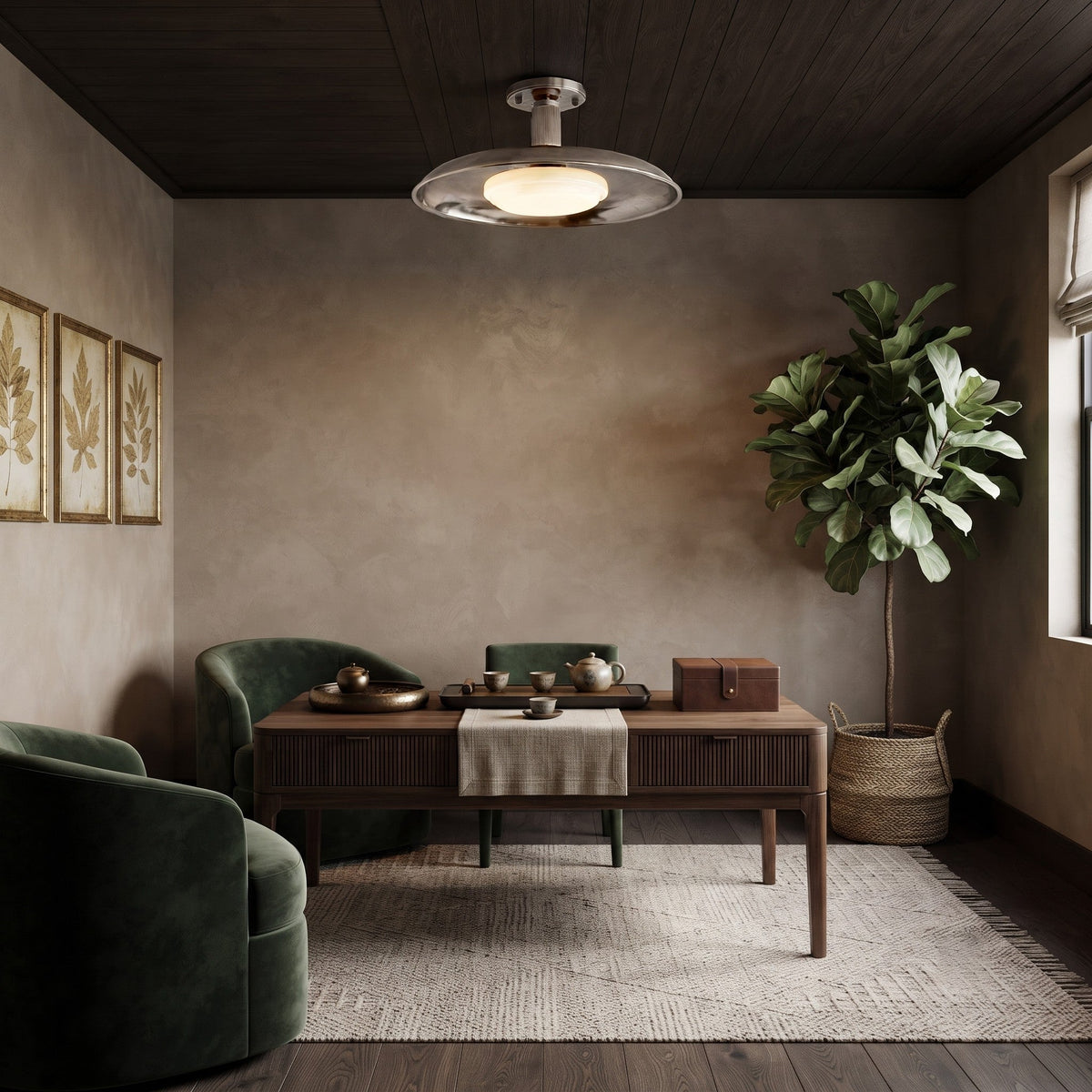 Orbital Dome Ceiling Light for Living Room by AUVIELIGHT
