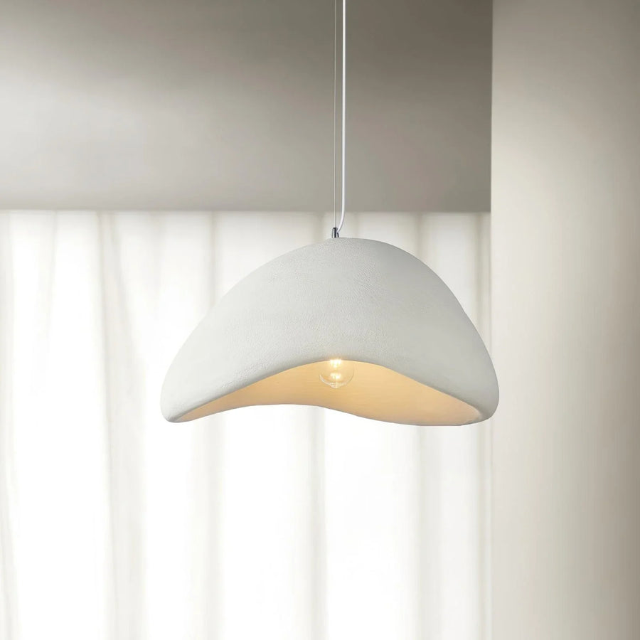 Polystyrene Pendant Light for Kitchen Island by AUVIELIGHT, ∅ 11.8" x H 6.7" / White and 1 other sizes
