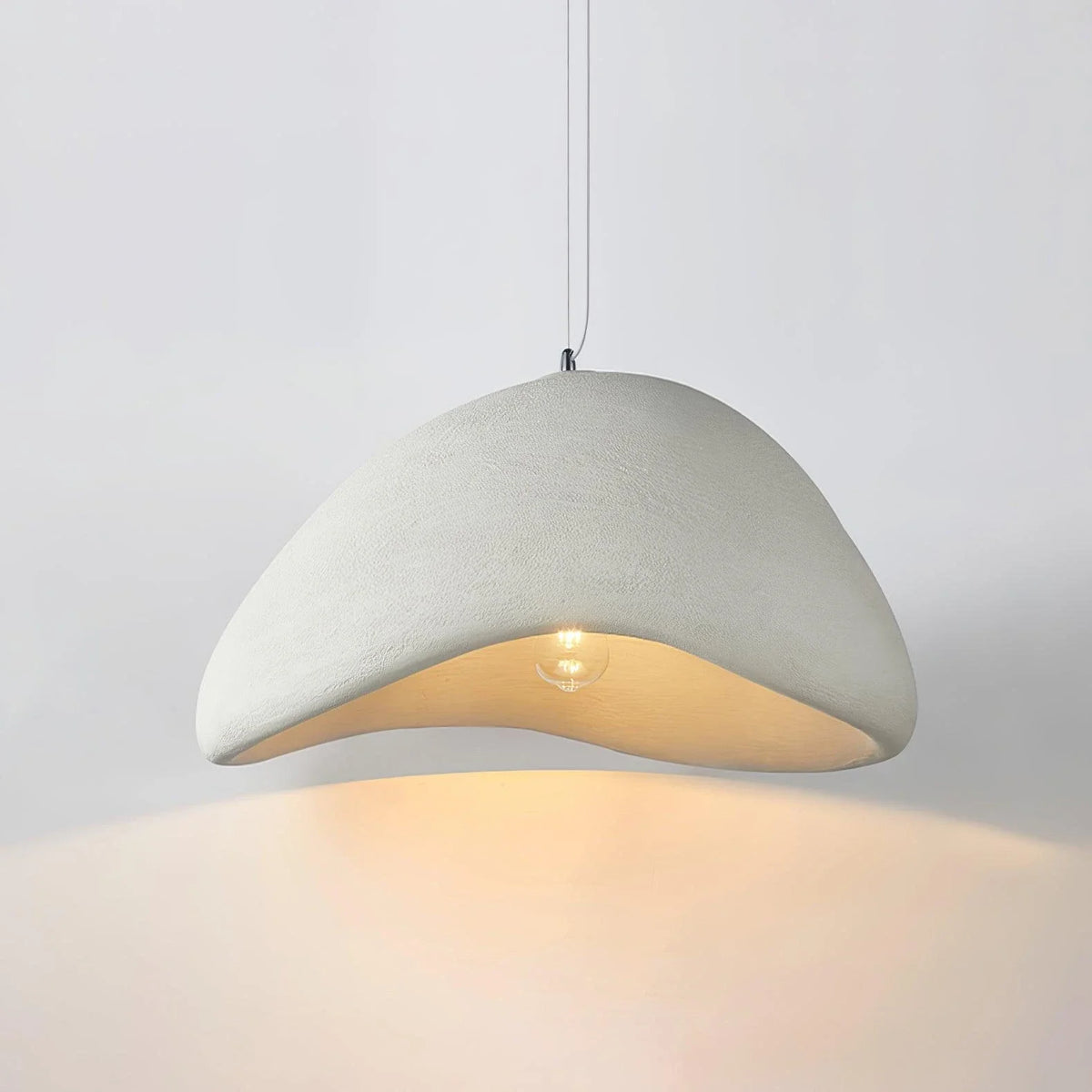 Polystyrene Pendant Light for Kitchen Island by AUVIELIGHT, ∅ 19.7" x H 11" / White and 2 other sizes