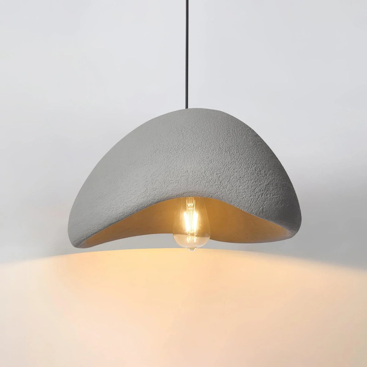 Polystyrene Pendant Light for Kitchen Island by AUVIELIGHT, ∅ 19.7" x H 11" / Gray and 4 other sizes