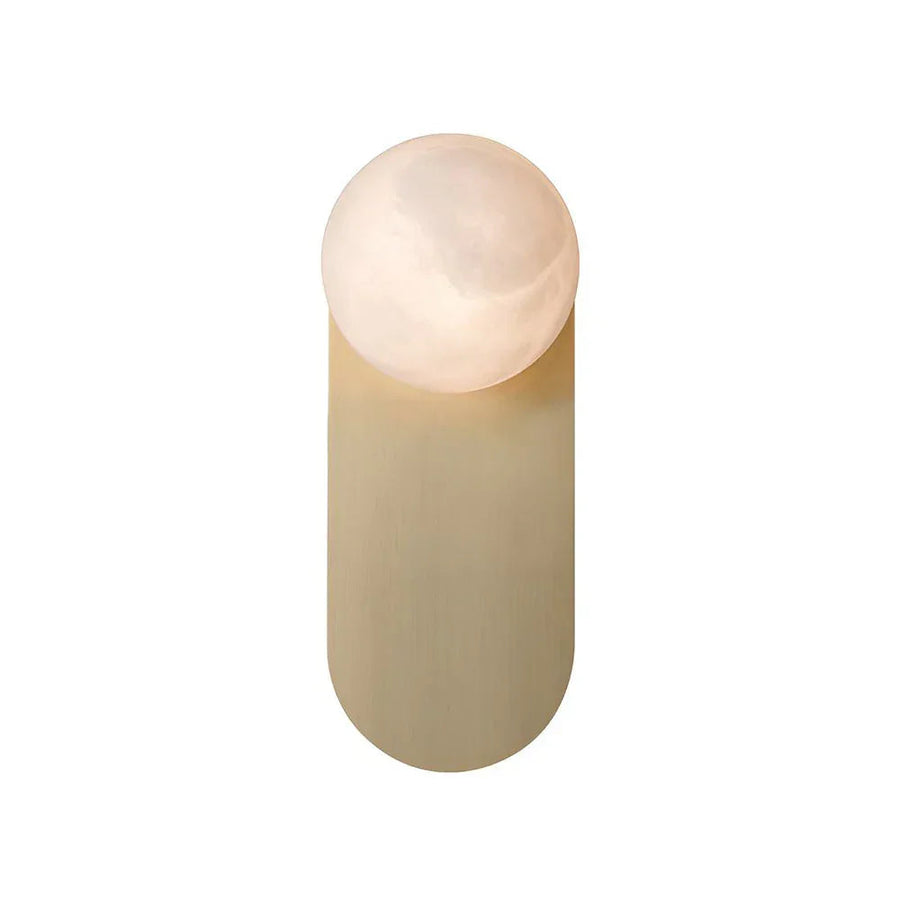 Adrion Oval Wall Light in alabaster for Hallway by AUVIELIGHT