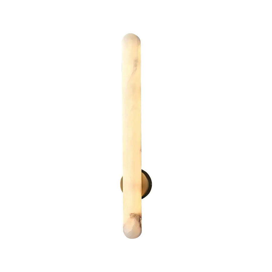 Alunari Oval Wall Sconce in alabaster for Hallway by AUVIELIGHT