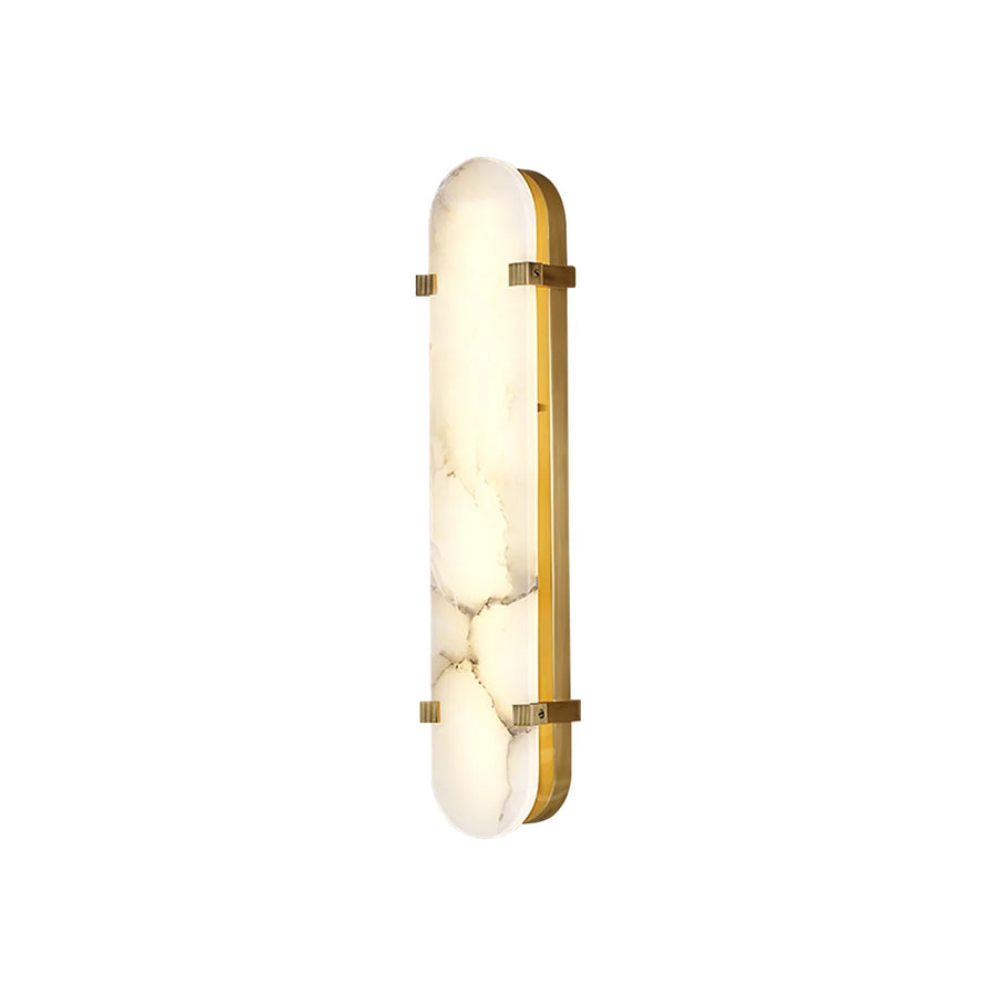 Calla Oval Wall Sconce in alabaster for Hallway by AUVIELIGHT