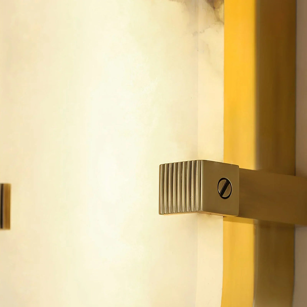 Calla Oval Wall Sconce in alabaster for Hallway by AUVIELIGHT