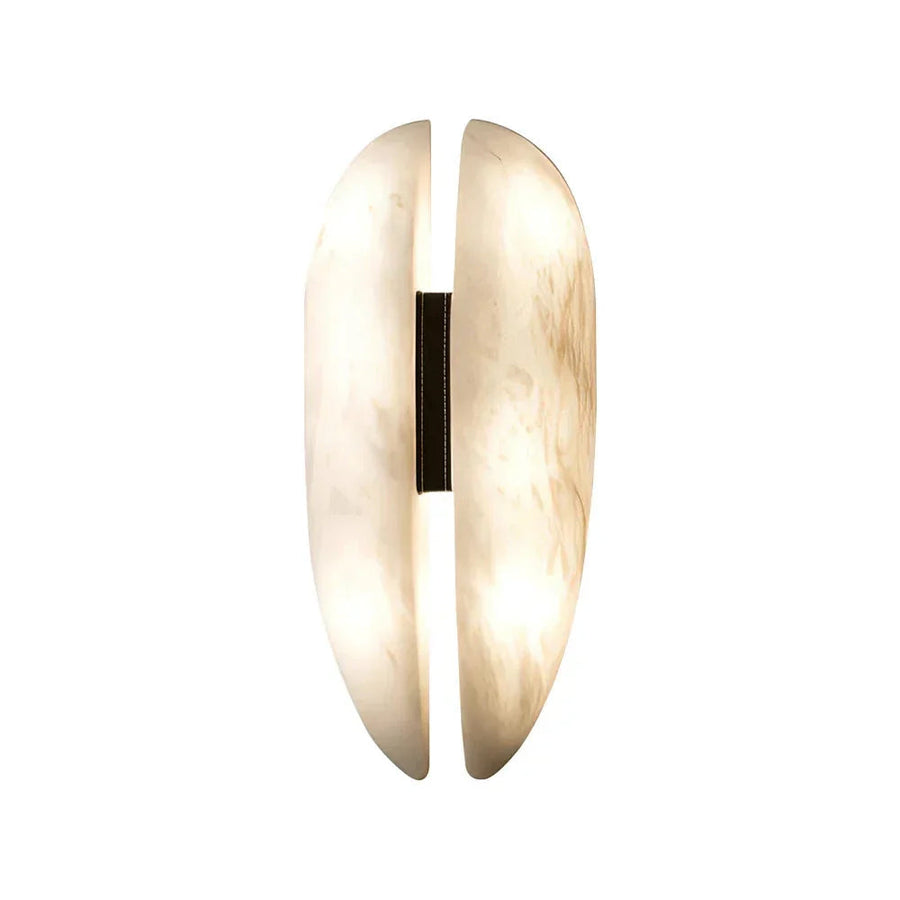 Veil Wall Light in alabaster for Hallway by AUVIELIGHT