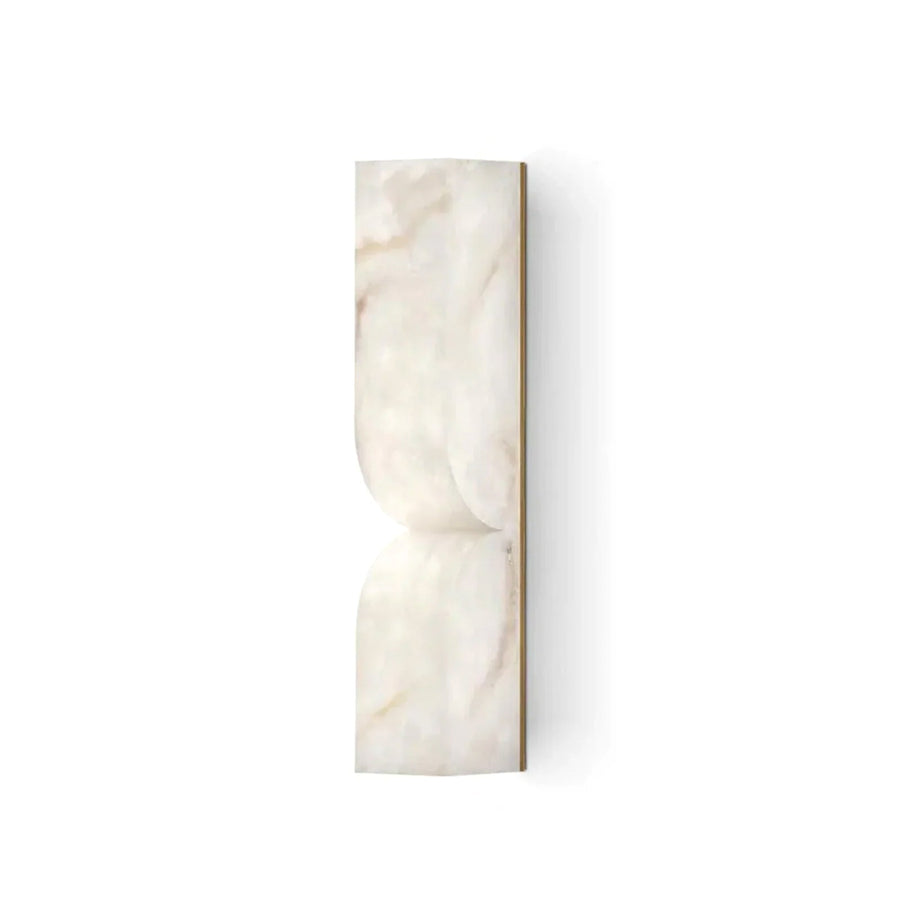 Odyssey Wave Wall Sconce in alabaster for Hallway by AUVIELIGHT