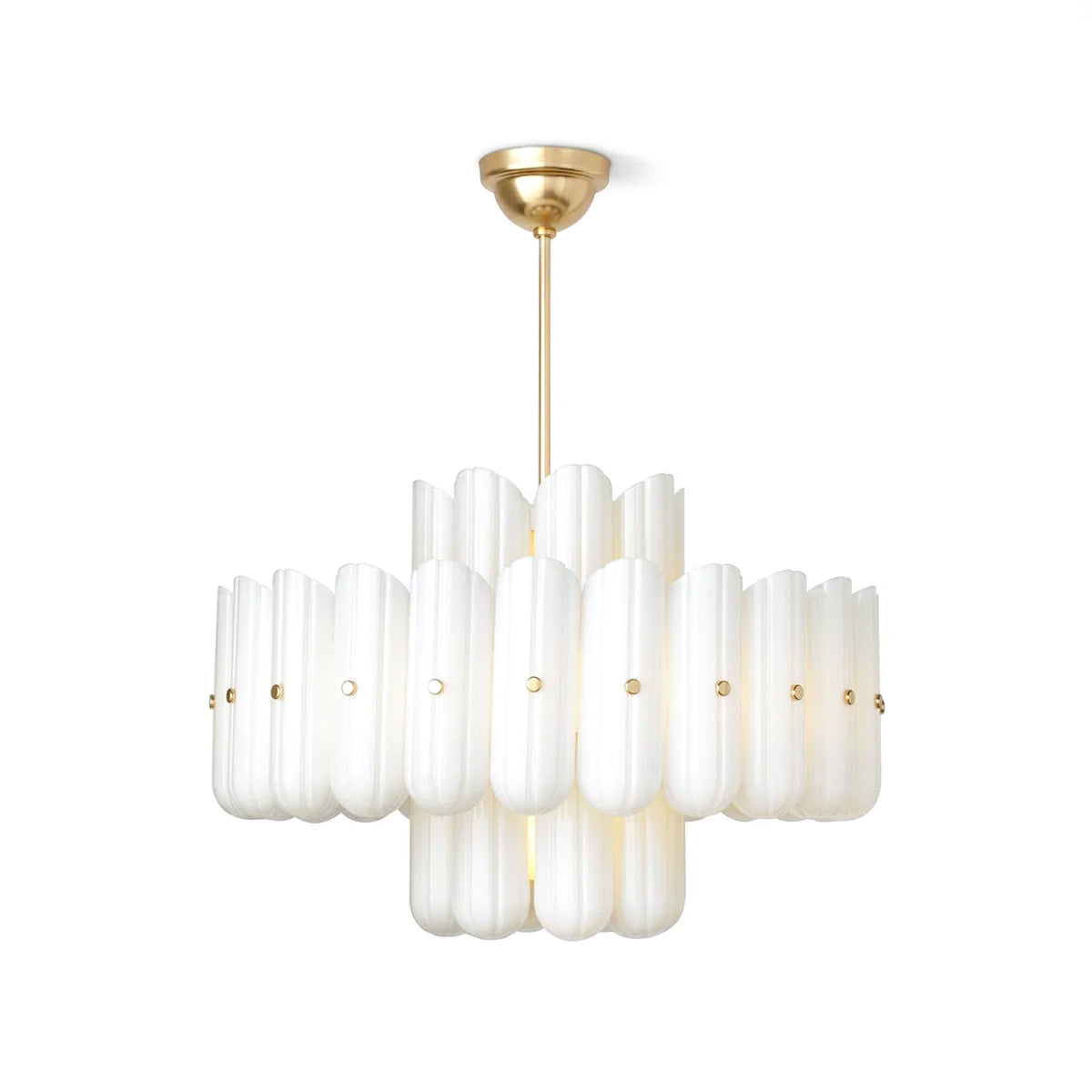 Origami Chandelier in glass for Dining Room by AUVIELIGHT