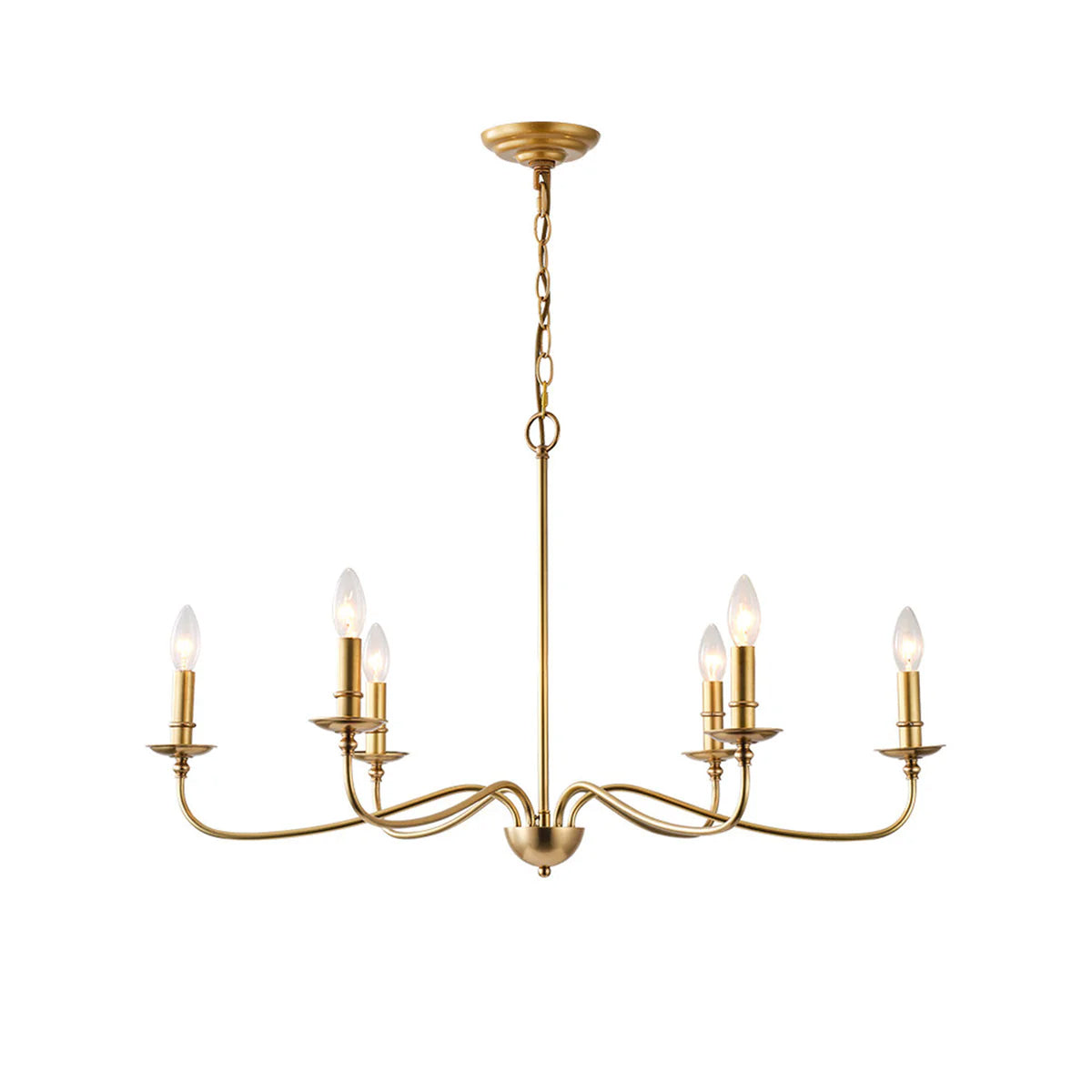 Thalia Candle Chandelier for Dining Room by AUVIELIGHT