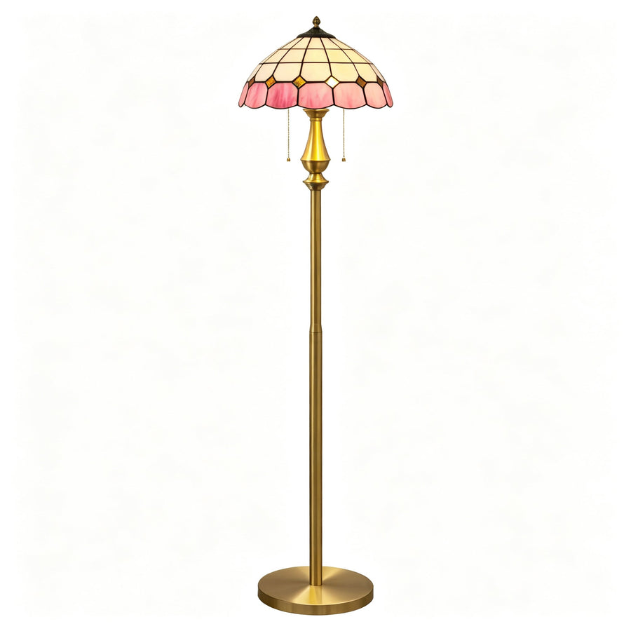Pastel Mosaic Petal Floor Lamp for Living Room by AUVIELIGHT