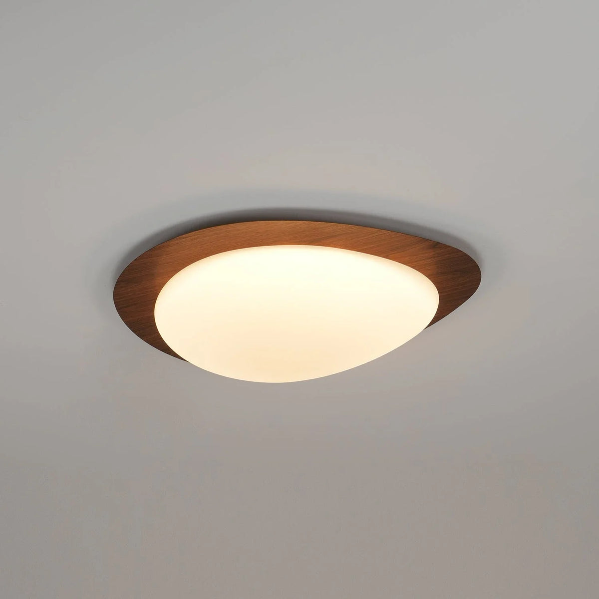 Pebble Plastic Flush Mount in metal for Low Ceilings by AUVIELIGHT