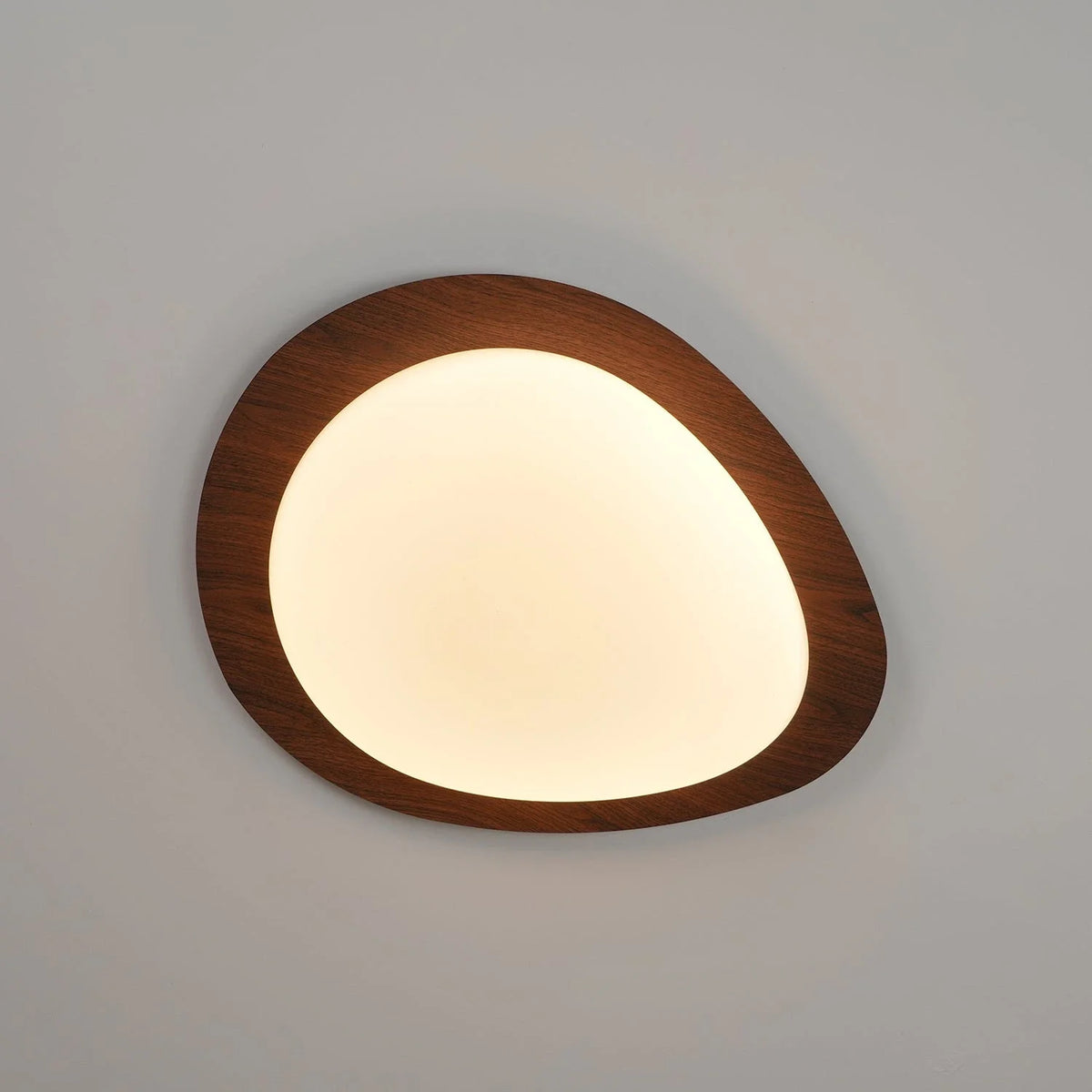 Pebble Plastic Flush Mount in metal for Low Ceilings by AUVIELIGHT