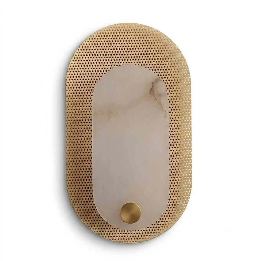 Perforated Halo Wall Sconce in brass for Hallway by AUVIELIGHT