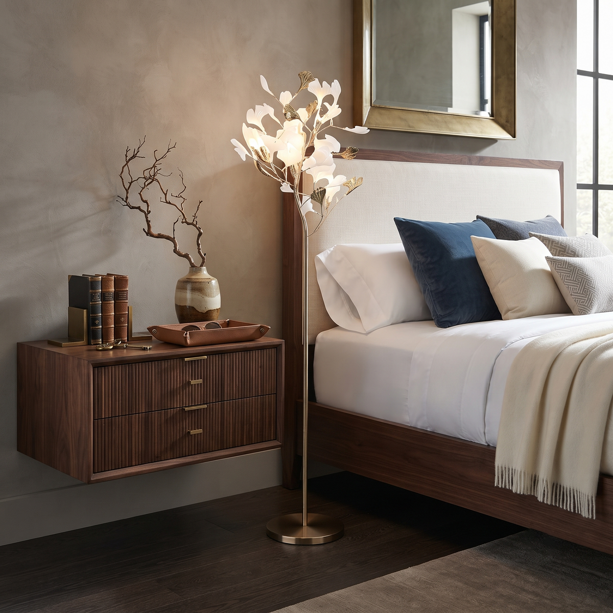 Petal Cascade Floor Lamp for Living Room by AUVIELIGHT