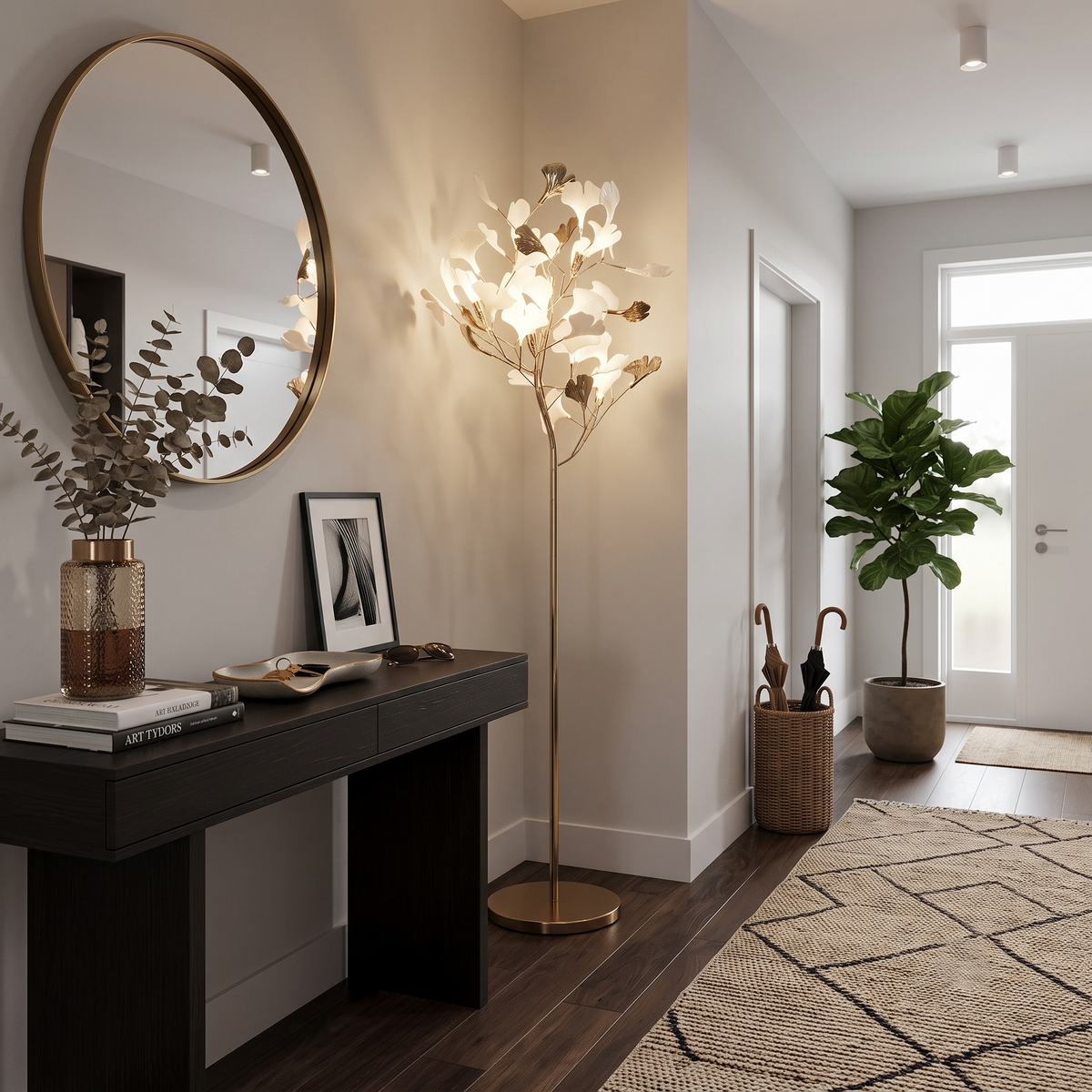 Petal Cascade Floor Lamp for Living Room by AUVIELIGHT