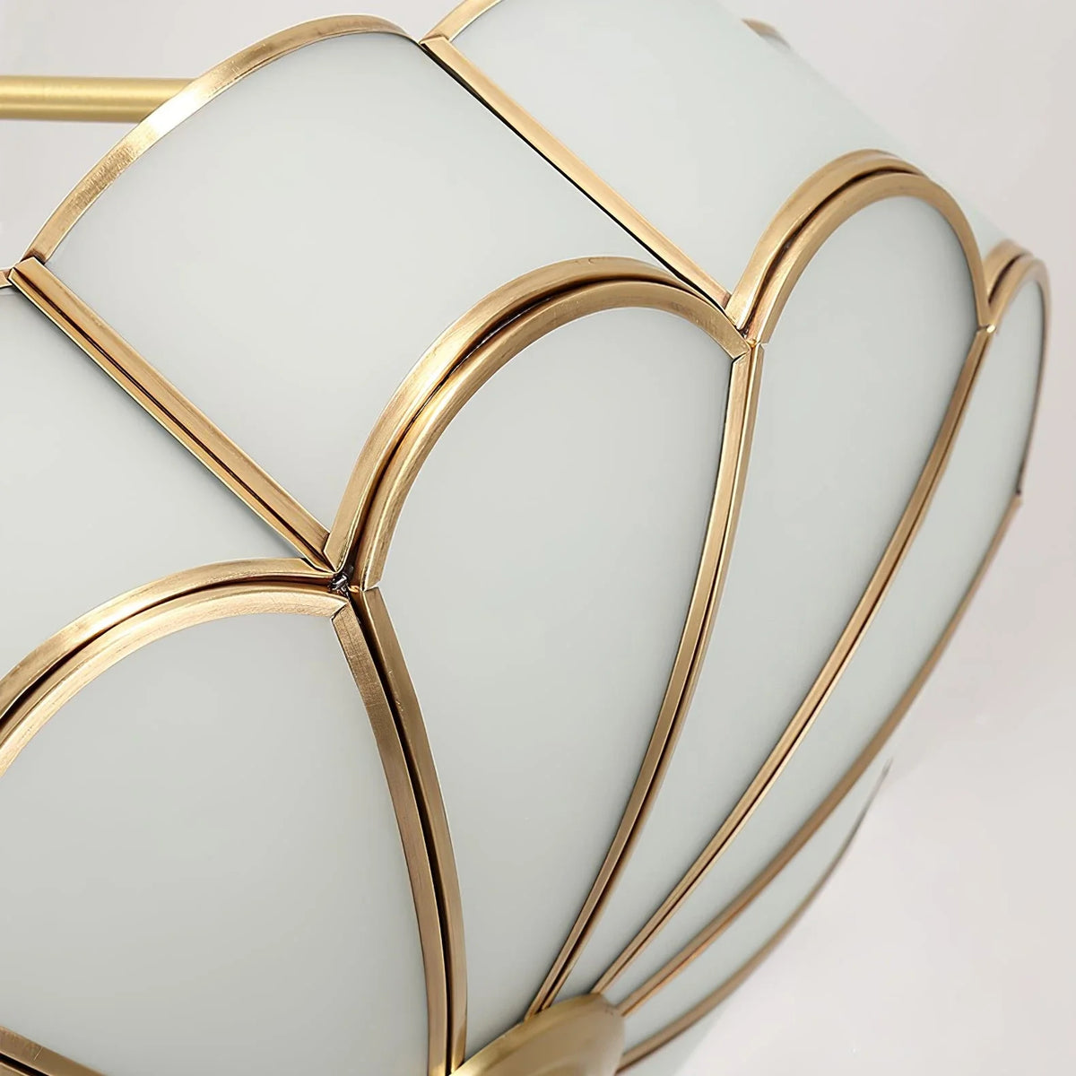 Petal Semi-Flush Mount in glass for Low Ceilings by AUVIELIGHT